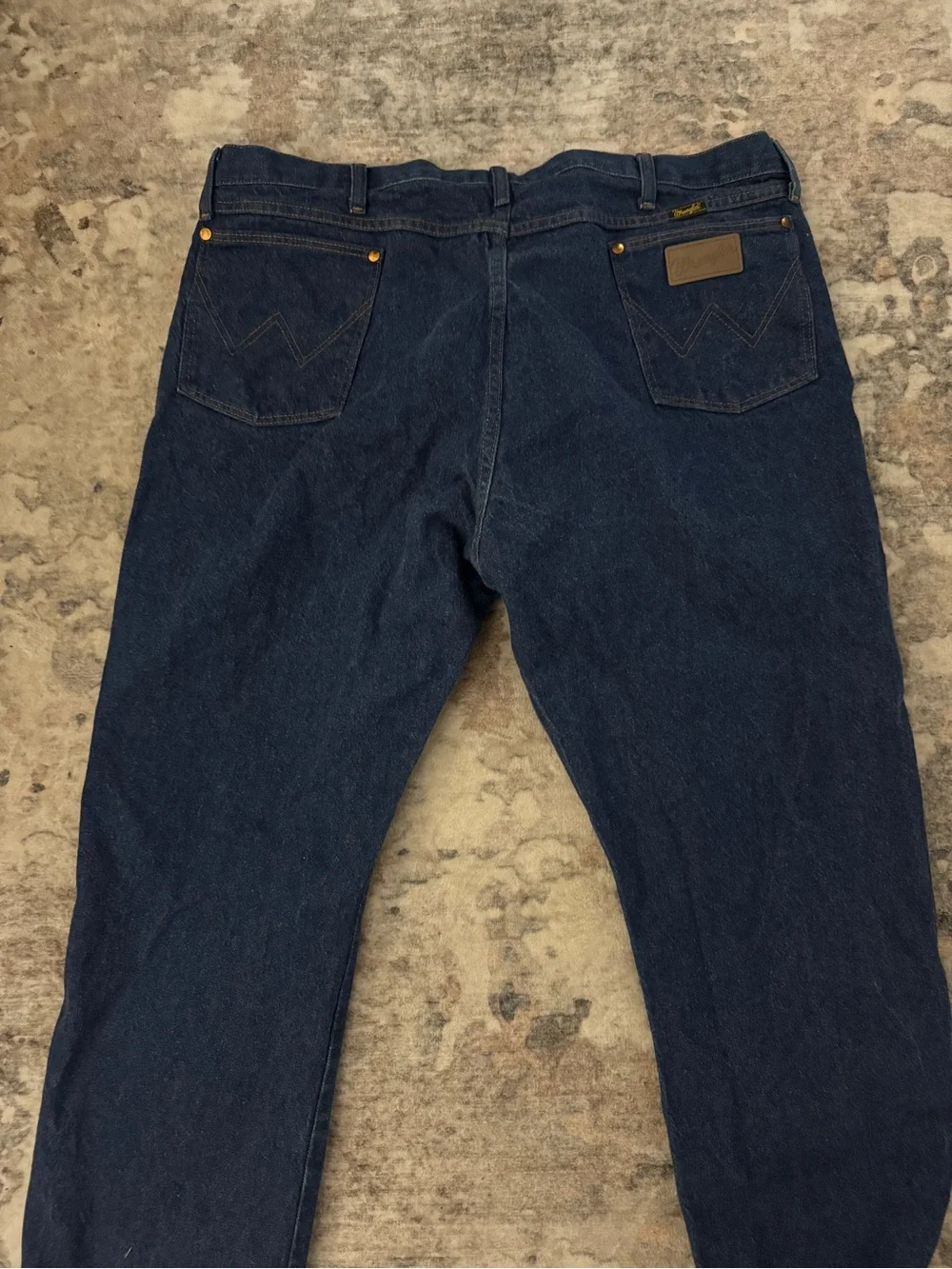Wrangler Men's Navy Slim Straight Jeans